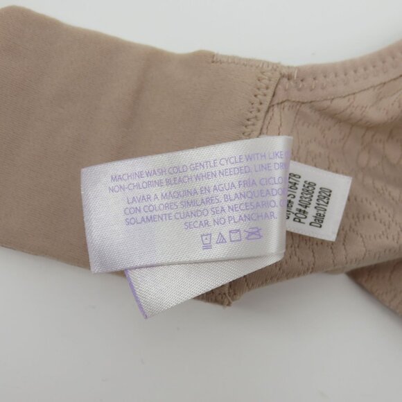 Secret Treasures 38DDD Pink Beige Perforated Light Padding Wireless Bra Bralette - Picture 12 of 14